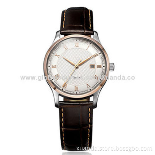 3ATM water resistant fashion watch genuine leather for man style, high quality